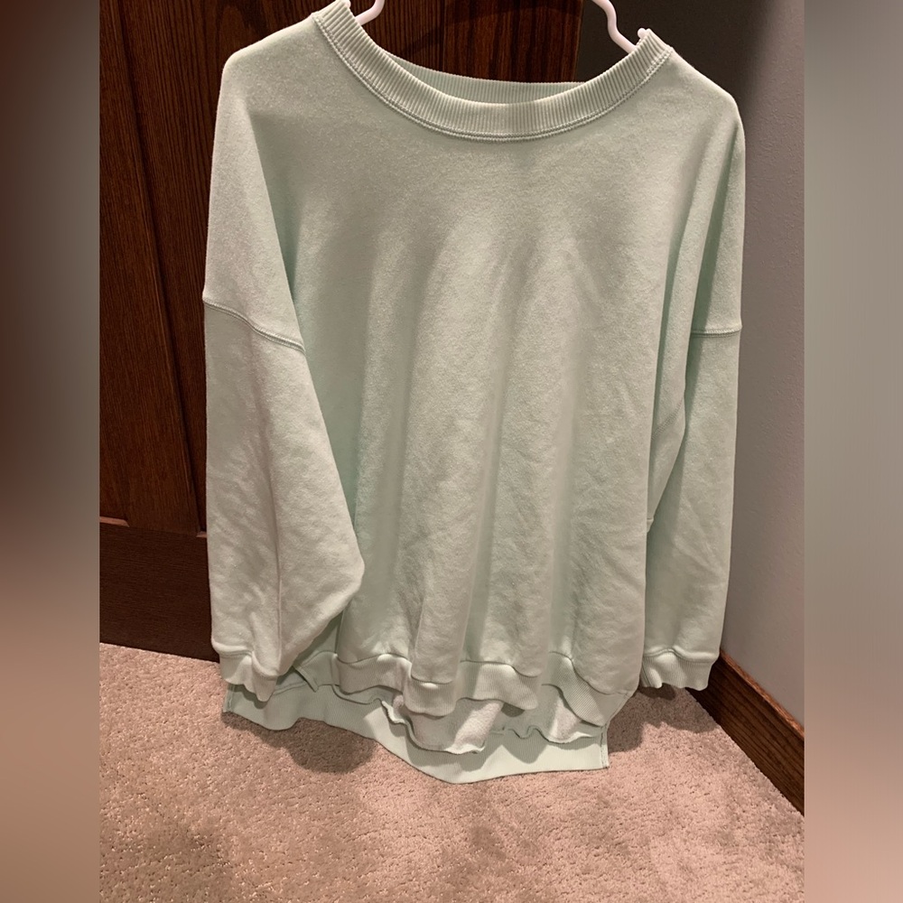 American Eagle Outfitters Light Green Sweatshirt